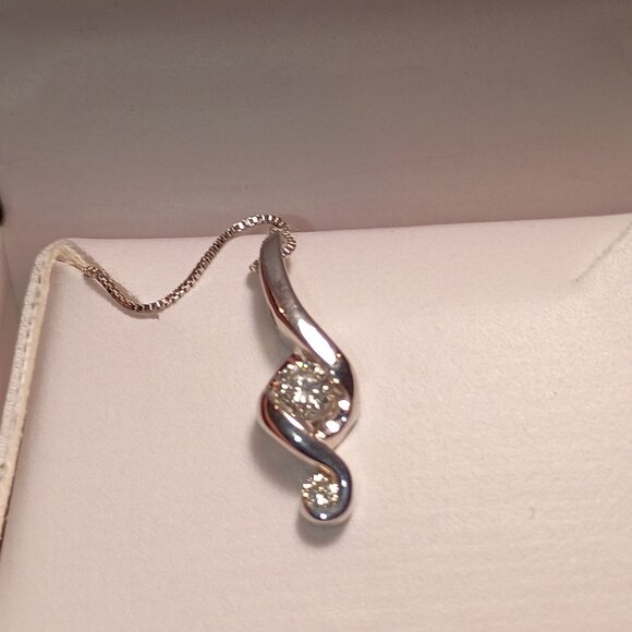 Helzberg Lucina Diamond Necklace with 1/5 Carat Total Weight - Picture 9 of 11